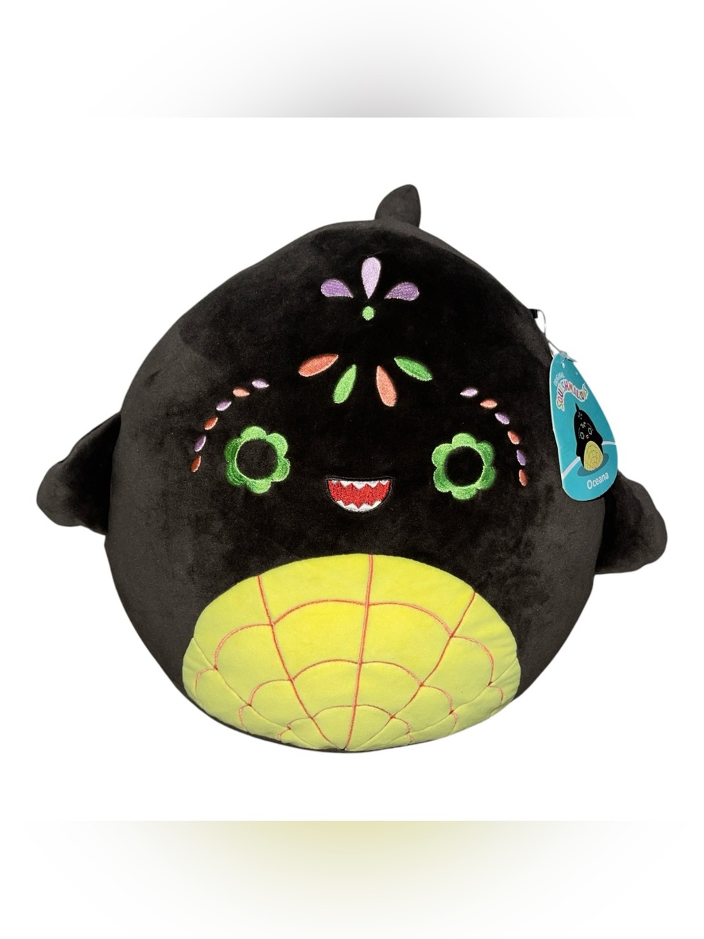 Squishmallows Oceana the Shark 12" Day of the Dead Sugar Skull Plush Toy NWT